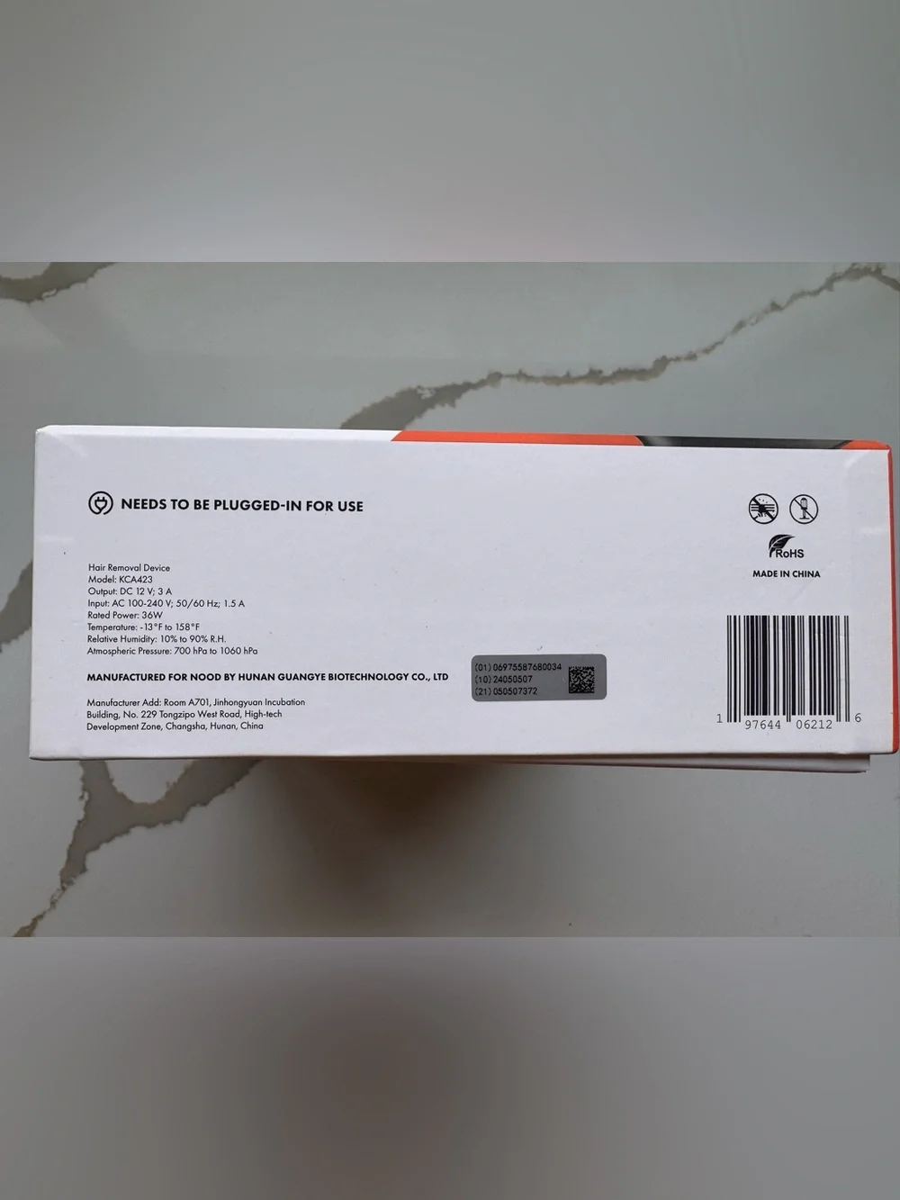Nood The Flasher 2.0 IPL Permanent Hair Removal Device - Black Complete Set